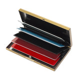 Maxbell RFID Credit Card Holder Carrier Metal Wallet Professional Business Card Case Gold