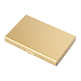 Maxbell RFID Credit Card Holder Carrier Metal Wallet Professional Business Card Case Gold