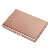 Maxbell RFID Credit Card Holder Carrier Metal Wallet Professional Business Card Case Rose Gold