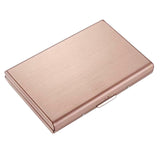 Maxbell RFID Credit Card Holder Carrier Metal Wallet Professional Business Card Case Rose Gold