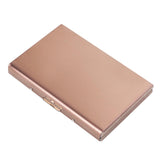 Maxbell RFID Credit Card Holder Carrier Metal Wallet Professional Business Card Case Rose Gold