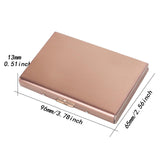 Maxbell RFID Credit Card Holder Carrier Metal Wallet Professional Business Card Case Rose Gold