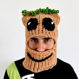 Maxbell Treeman Knitted Hat Windproof Headgear Hood for Dress up Cold Weather Selfie
