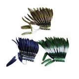 Maxbell Indian Feather Headdress Cosplay Party Dress up Props Comfortable
