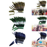 Maxbell Indian Feather Headdress Cosplay Party Dress up Props Comfortable
