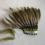 Maxbell Indian Feather Headdress Cosplay Party Dress up Props Comfortable