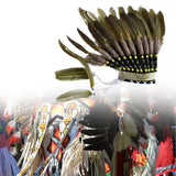 Maxbell Indian Feather Headdress Cosplay Party Dress up Props Comfortable