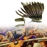 Maxbell Indian Feather Headdress Cosplay Party Dress up Props Comfortable