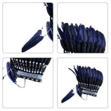 Maxbell Indian Feather Headdress Cosplay Party Dress up Props Comfortable