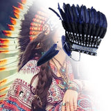 Maxbell Indian Feather Headdress Cosplay Party Dress up Props Comfortable