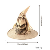 Maxbell Scarecrow Hat Breathable Unique Halloween Hat for Farmhouse Masquerade Event