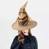 Maxbell Scarecrow Hat Breathable Unique Halloween Hat for Farmhouse Masquerade Event