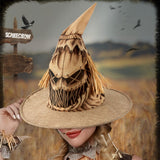 Maxbell Scarecrow Hat Breathable Unique Halloween Hat for Farmhouse Masquerade Event