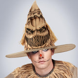 Maxbell Scarecrow Hat Breathable Unique Halloween Hat for Farmhouse Masquerade Event