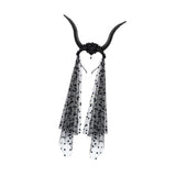 Maxbell Devil Antelope Horns Headband Funny Decoration for Cosplay Performance Dance