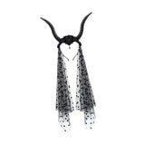 Maxbell Devil Antelope Horns Headband Funny Decoration for Cosplay Performance Dance