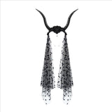 Maxbell Devil Antelope Horns Headband Funny Decoration for Cosplay Performance Dance