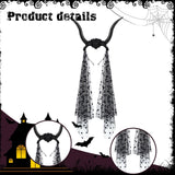 Maxbell Devil Antelope Horns Headband Funny Decoration for Cosplay Performance Dance