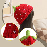 Maxbell Y2K Beanie for Women Costume Accessories  Strawberry Hat