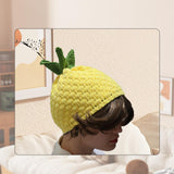 Maxbell Y2K Beanie for Women Costume Accessories  Pineapple Hat