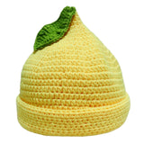 Maxbell Beanie for Women Handmade Comfortable Anime Casual Trendy Cute Fruit Hat Yellow Lemon Hat