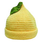 Maxbell Beanie for Women Handmade Comfortable Anime Casual Trendy Cute Fruit Hat Yellow Lemon Hat