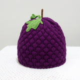 Maxbell Beanie for Women Handmade Comfortable Anime Casual Trendy Cute Fruit Hat Purple Grape Hat