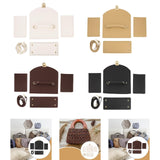 Maxbell Bag Bases for Crochet Craft Bottom Shaper Pad for Handbag Underarm Bag Women Black