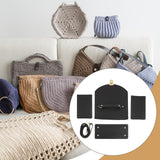Maxbell Bag Bases for Crochet Craft Bottom Shaper Pad for Handbag Underarm Bag Women Black
