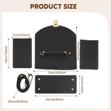 Maxbell Bag Bases for Crochet Craft Bottom Shaper Pad for Handbag Underarm Bag Women Black
