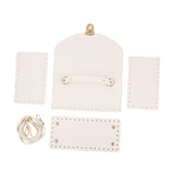 Maxbell Bag Bases for Crochet Craft Bottom Shaper Pad for Handbag Underarm Bag Women White