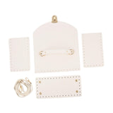 Maxbell Bag Bases for Crochet Craft Bottom Shaper Pad for Handbag Underarm Bag Women White