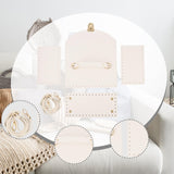 Maxbell Bag Bases for Crochet Craft Bottom Shaper Pad for Handbag Underarm Bag Women White