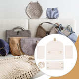 Maxbell Bag Bases for Crochet Craft Bottom Shaper Pad for Handbag Underarm Bag Women White