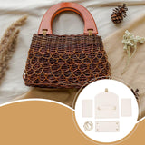 Maxbell Bag Bases for Crochet Craft Bottom Shaper Pad for Handbag Underarm Bag Women White