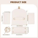 Maxbell Bag Bases for Crochet Craft Bottom Shaper Pad for Handbag Underarm Bag Women White