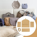 Maxbell Bag Bases for Crochet Craft Bottom Shaper Pad for Handbag Underarm Bag Women Khaki