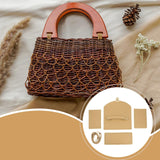 Maxbell Bag Bases for Crochet Craft Bottom Shaper Pad for Handbag Underarm Bag Women Khaki