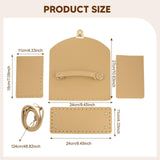 Maxbell Bag Bases for Crochet Craft Bottom Shaper Pad for Handbag Underarm Bag Women Khaki