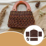 Maxbell Bag Bases for Crochet Craft Bottom Shaper Pad for Handbag Underarm Bag Women Coffee