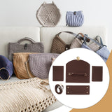 Maxbell Bag Bases for Crochet Craft Bottom Shaper Pad for Handbag Underarm Bag Women Coffee