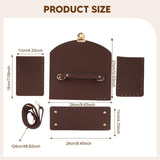 Maxbell Bag Bases for Crochet Craft Bottom Shaper Pad for Handbag Underarm Bag Women Coffee