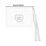 Maxbell Short Purse Creative Storage Case Portable Wallet for Traveling Party Dating Pink