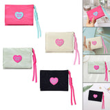 Maxbell Short Purse Creative Storage Case Portable Wallet for Traveling Party Dating Pink