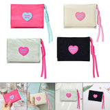 Maxbell Short Purse Creative Storage Case Portable Wallet for Traveling Party Dating Pink