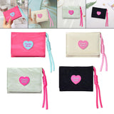 Maxbell Short Purse Creative Storage Case Portable Wallet for Traveling Party Dating Pink