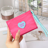 Maxbell Short Purse Creative Storage Case Portable Wallet for Traveling Party Dating Pink