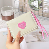 Maxbell Short Purse Creative Storage Case Portable Wallet for Traveling Party Dating Beige