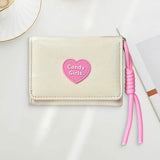 Maxbell Short Purse Creative Storage Case Portable Wallet for Traveling Party Dating Beige