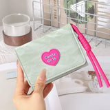 Maxbell Short Purse Creative Storage Case Portable Wallet for Traveling Party Dating Light Green